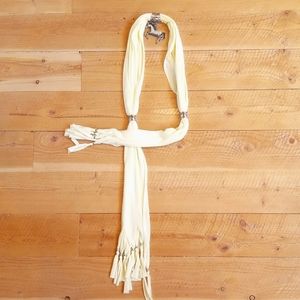 Unknown brand scarf with horse charm